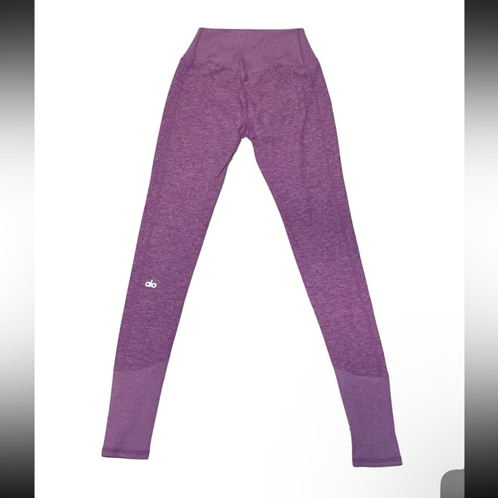 AlovYoga Alosoft Electric Violet Heather Leggings